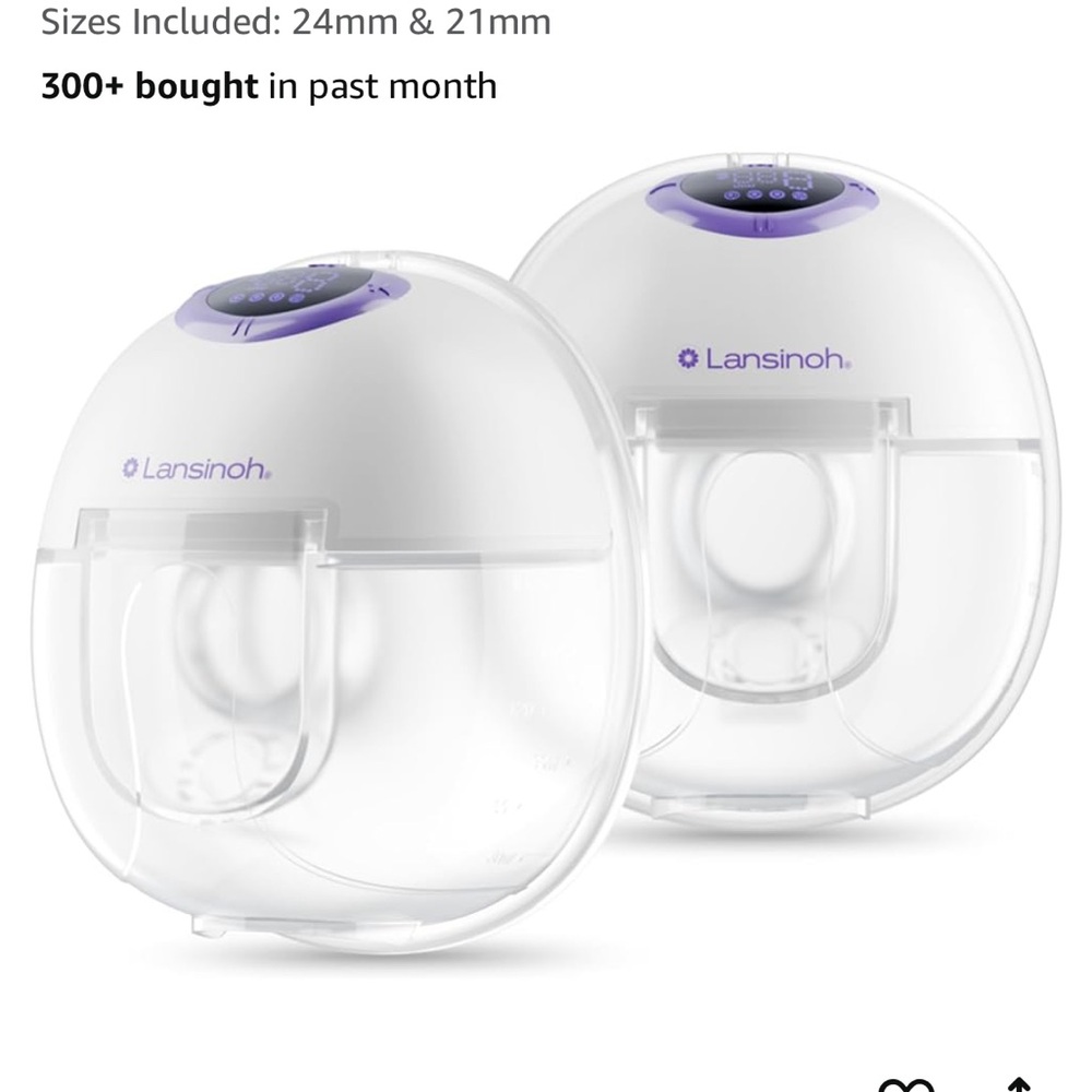 NWT NIB Lansinoh Discreet Duo Wearable Breast Pump